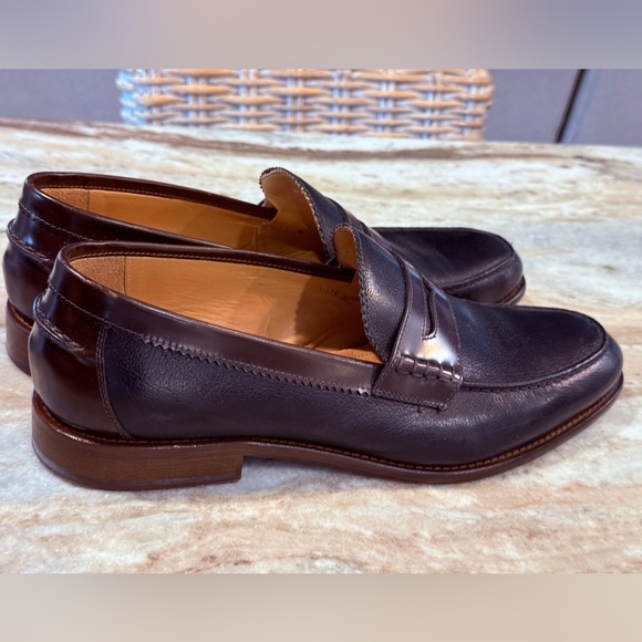 Men’s JOHNSTON & MURPHY leather penny loafers- Size 12 - Picture 7 of 9